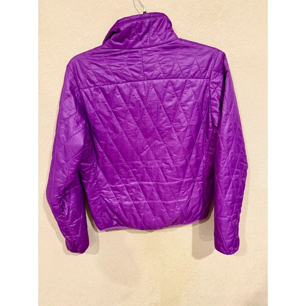 Patagonia Nano Puff Pullover Half Zip‎ Quilted Jacket XS Purple Fleece Lined - Picture 8 of 9